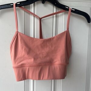 ThirdLove Coral Pink Strappy T-Back Sports Bralette